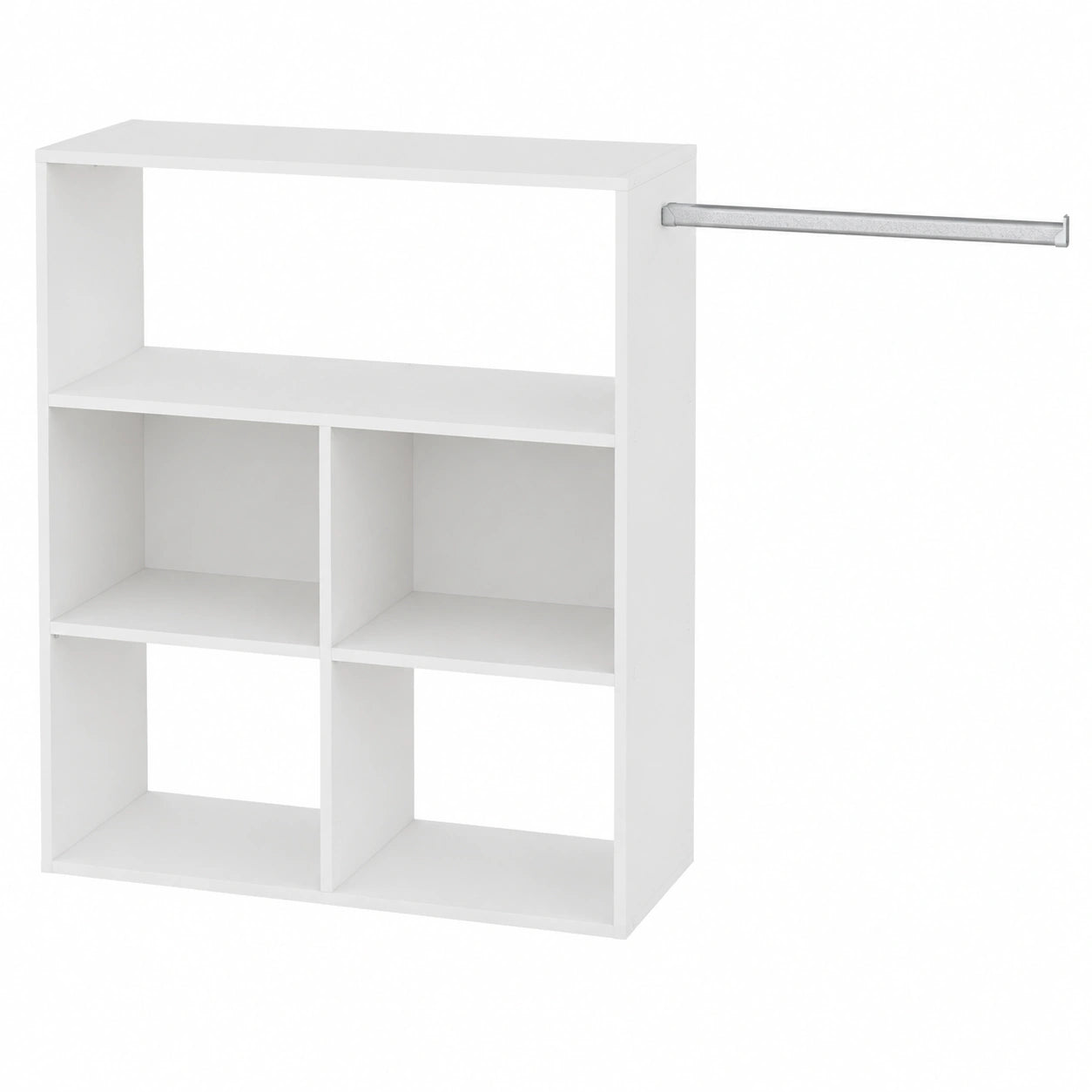 Module de rangement sous pente avec penderie et étagère, blanc mat, 171,5 x 50 x 90,7 cm