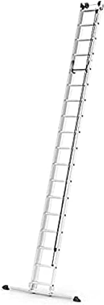 ¨¦chelle T¨¦lescopique 2x18 ¨¦chelons 9,5m en Aluminium - Hailo ProfiStep Duo