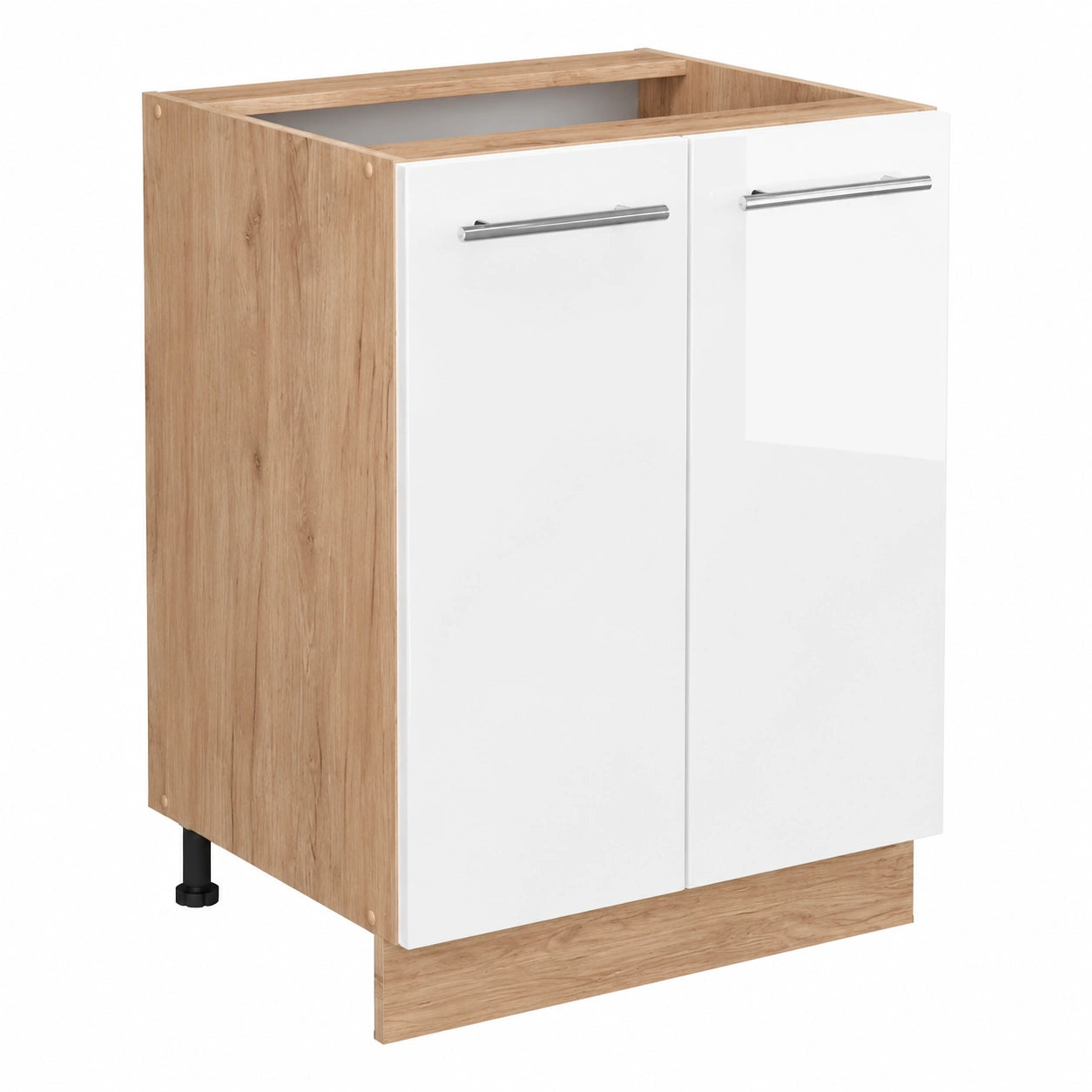 Meuble Bas de Cuisine Blanc Brillant 60cm Modulable
