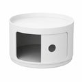 Conteneur de rangement rond 1 élément, Blanc