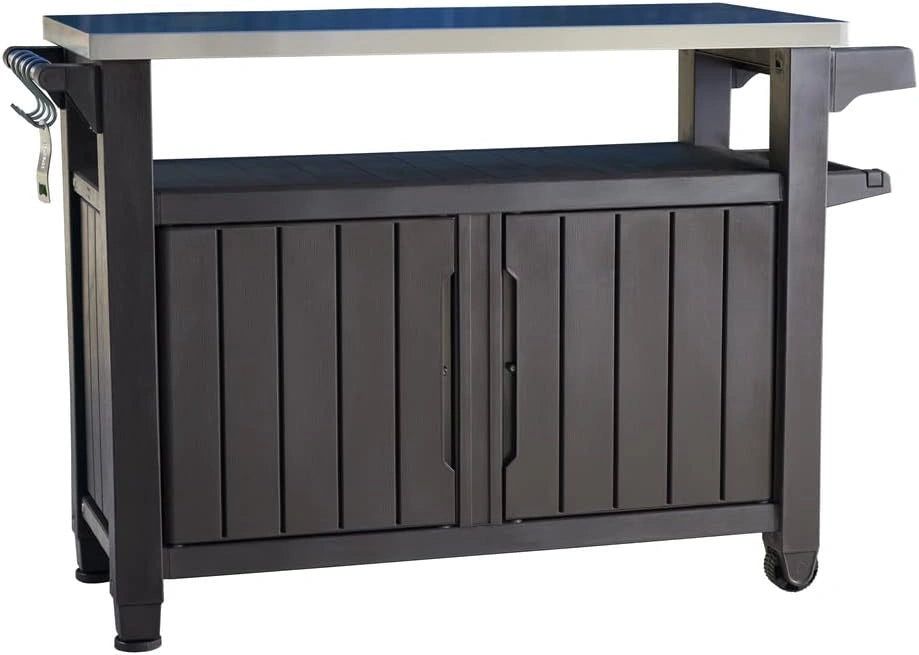 Chariot de Barbecue KETER UNITY XL Gris - 207L - 134x52x90 cm