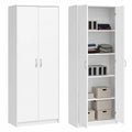 Armoire de rangement multifonctionnelle avec étagères et portes