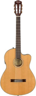 Guitare Classique Fender CN-140SCE en Nylon avec Touche en Noyer et ¨¦tui, Naturel + Cours Virtuels Offerts