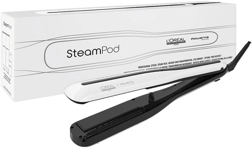 Lisseur Vapeur 3-en-1 Steampod 3 - Coiffure Lissage & Ondul¨¦ - R¨¦duit les Dommages de 91% - Pour Tous Cheveux - Technologie Brevet¨¦e - Id¨¦e Cadeau L'Or¨¦al Professionnel