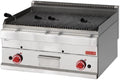 Grill au Gaz avec Pierre de Lave en Fonte - Design Moderne - Argent