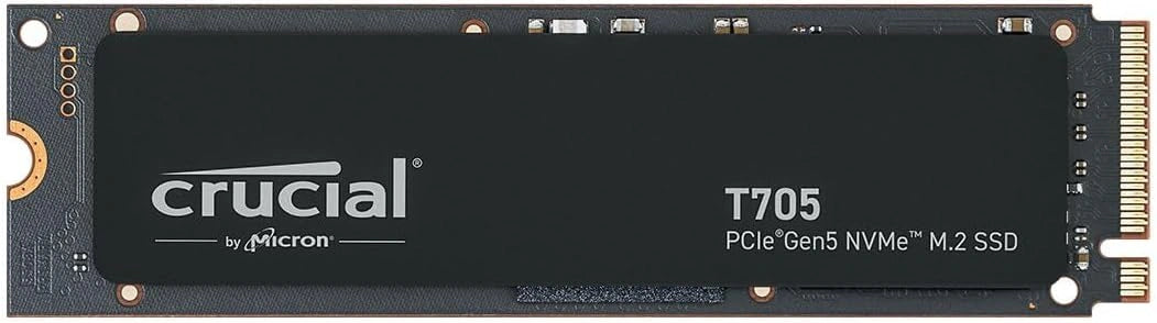 Crucial T705 2To SSD PCIe Gen5 NVMe M.2 pour Gaming, Vitesse Jusqu'¨¤ 14 500 Mo/s, Compatible DirectStorage, R¨¦trocompatible PCIe 3.0/4.0
