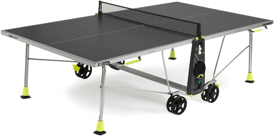 Table de Tennis de Table Ext¨¦rieure Cornilleau Instinct - Fabriqu¨¦e en France - Plateau Gris 5mm - Design Compact