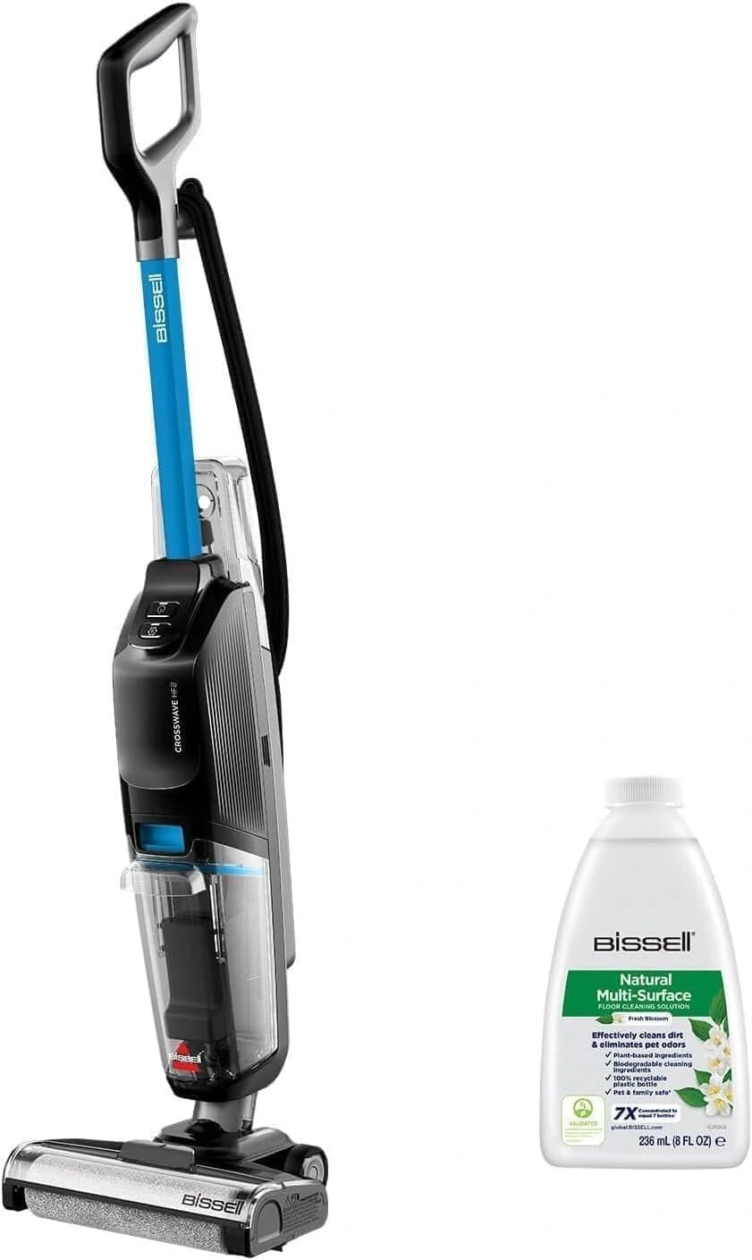 BISSELL CrossWave HF2, Aspirateur Laveur Multi-Surfaces, Nettoyage Simultan¨¦ Sols Durs, L¨¦ger et Efficace, Mod¨¨le 3845N