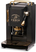 Machine ¨¤ Caf¨¦ Faber Pro Total Deluxe en Laiton, Compatible Dosettes ESE 44 mm, Noir