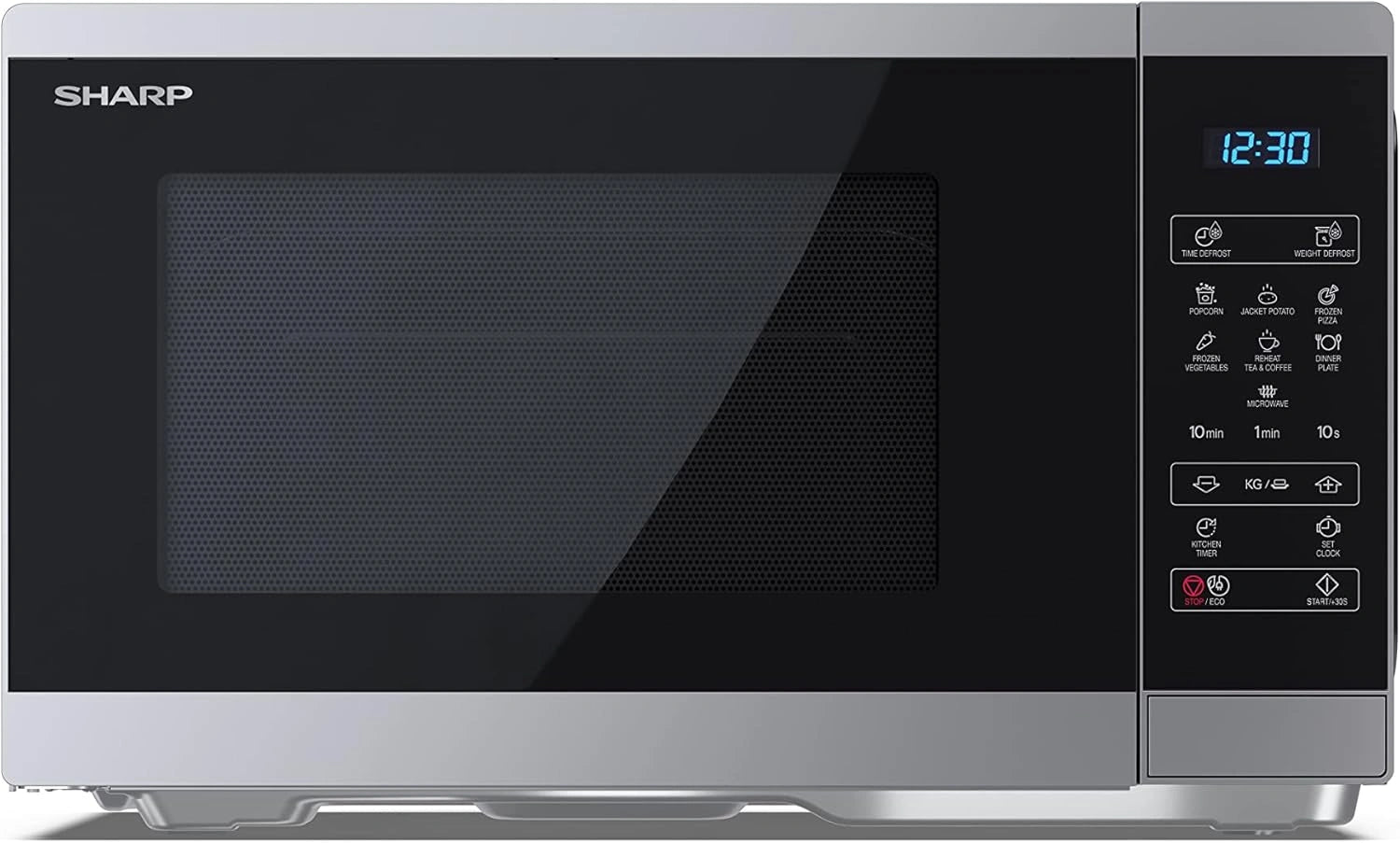 Micro-ondes Sharp 25L, Design Moderne, Fonction Num¨¦rique, Gris ¨¦l¨¦gant