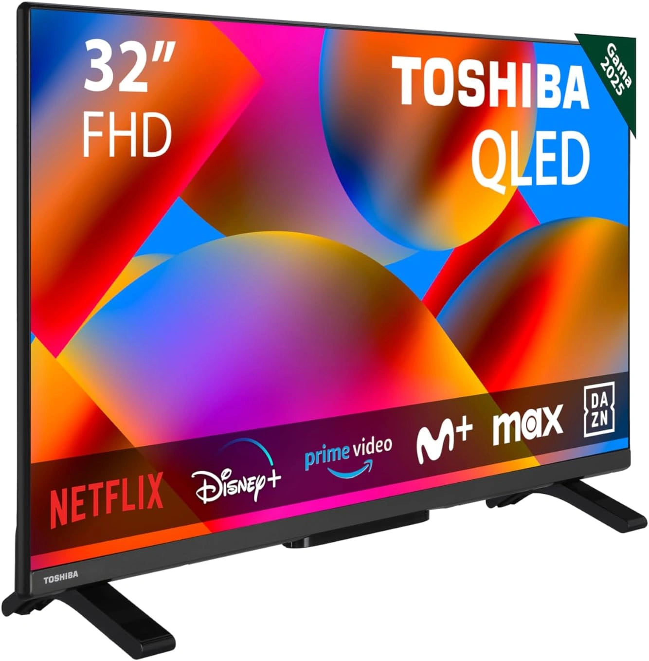 T¨¦l¨¦viseur QLED Toshiba 32 pouces FHD Smart TV avec DTS Virtual:X et Double HDMI