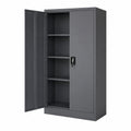 Armoire de rangement verrouillable avec étagère réglable en anthracite