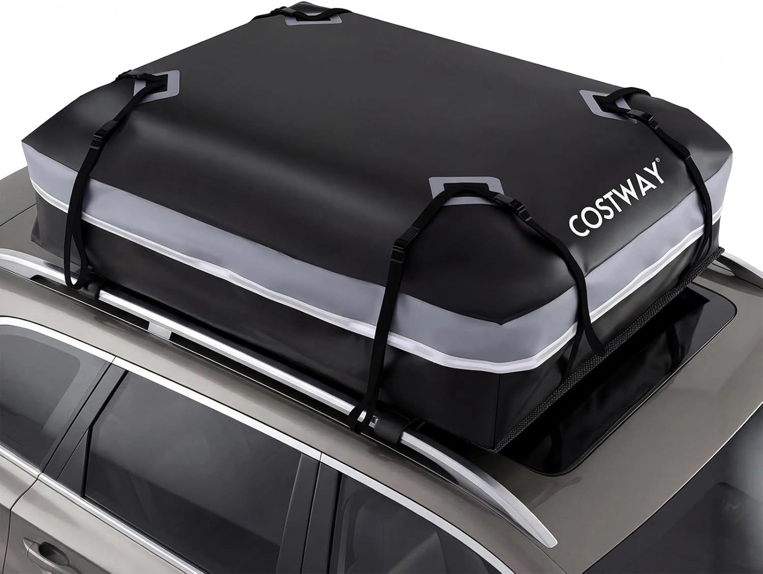 Coffre de Toit ¨¦tanche 600L pour Voiture avec Accessoires Complets