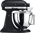 KitchenAid Robot Artisan Multifonction 5 Accessoires 2 Bols Inox 4,8L 3L Noir Truffe
