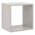 Étagère Cube Modulable Effet Chêne Gris pour Maison