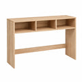 Console en bois naturel avec 3 compartiments
