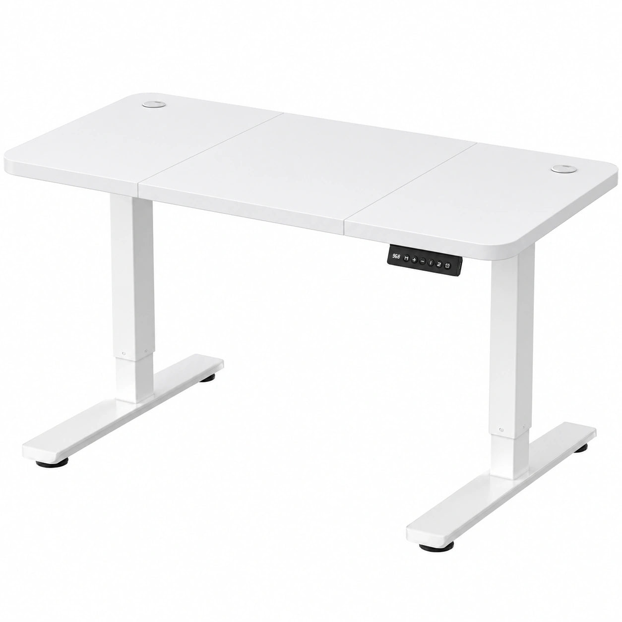 Bureau Électrique Réglable en Hauteur avec Port USB, 140x60 cm