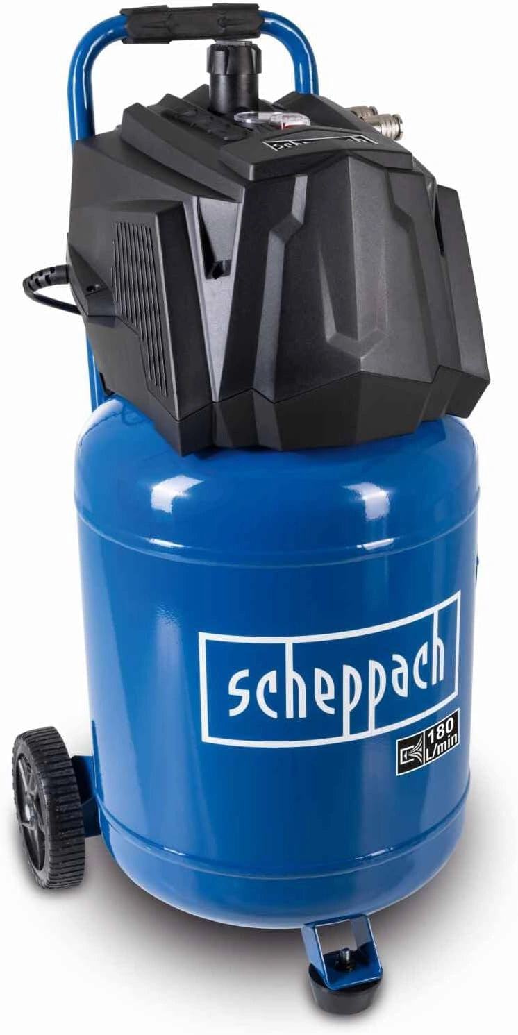 Compresseur d'air Vertical Scheppach HC35V 1500W, 30L, 10 Bar, 180 L/min, Sans Huile