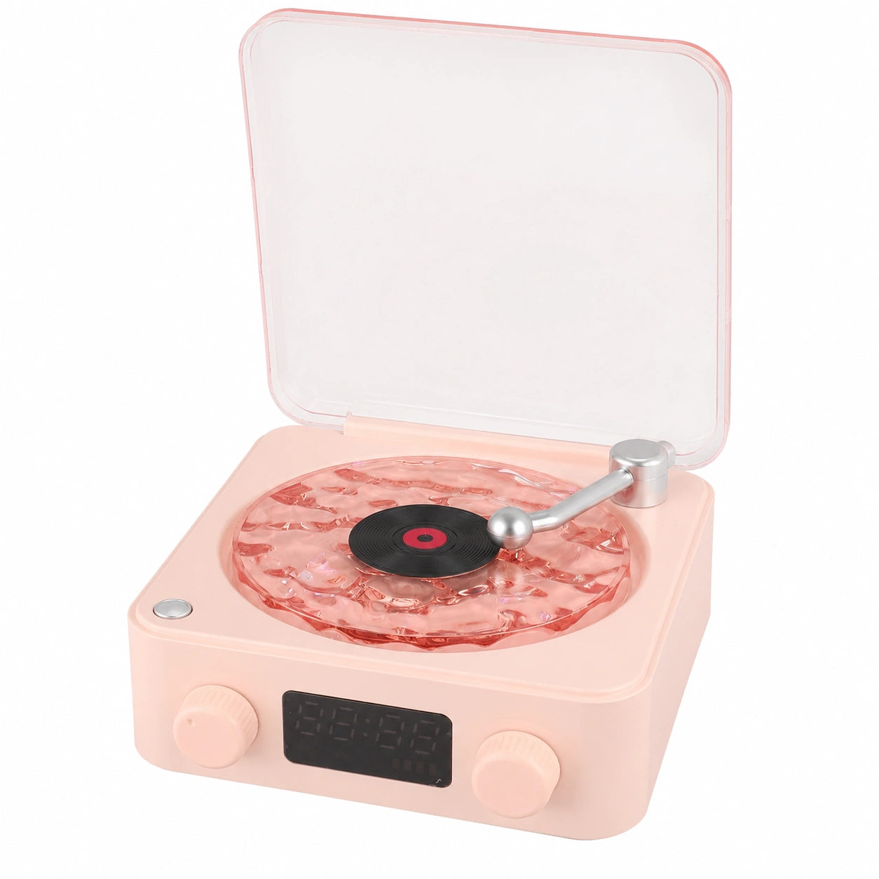 Enceinte Bluetooth Vintage avec Lecteur CD et Veilleuse