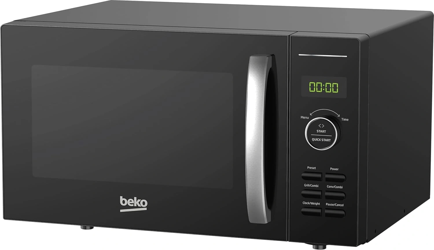 Micro-ondes Combin¨¦ Beko 25L Noir - 900W avec Four et Grill 1950W