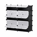 Penderie Modulable 10 Cubes avec Portes pour Rangement Varié