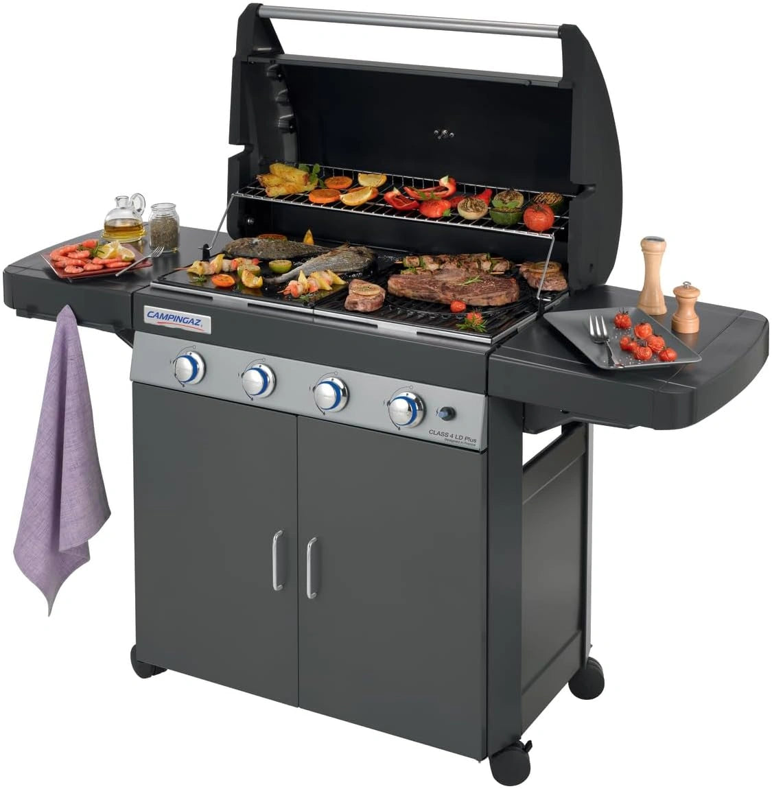 Barbecue ¨¤ gaz Campingaz Class 4 LD Plus avec Allumage Int¨¦gr¨¦