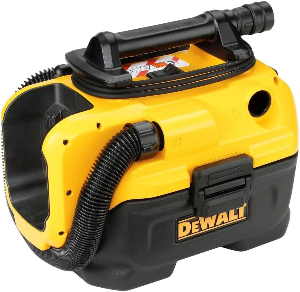 Aspirateur de Chantier DEWALT 7,5L - Compatible Secteur et Batteries 18/54V - Aspiration Poussi¨¨res et Liquides - Filtre Permanent