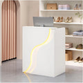 Comptoir de R¨¦ception LED Moderne pour Salon, Commerce et Bureau - 60 cm