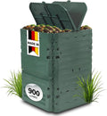 Composteur de Jardin 900L Vert - Grande Capacit¨¦ Durable pour D¨¦chets Organiques
