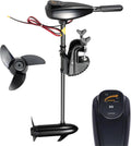 Moteur ¨¦lectrique hors-bord 80LBS 12V pour bateau, puissance 800W, traction 839 kg, 5 vitesses avant et 3 vitesses arri¨¨re, hauteur r¨¦glable