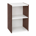 Petite bibliothèque modulable 2 étagères marron