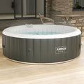 Spa Gonflable Arebos 6 Places Rond 208 cm 130 Jets Chauffage Int¨¦rieur Ext¨¦rieur 1000L