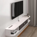 Meuble TV Mural en Bois avec ¨¦tag¨¨res et Rangement