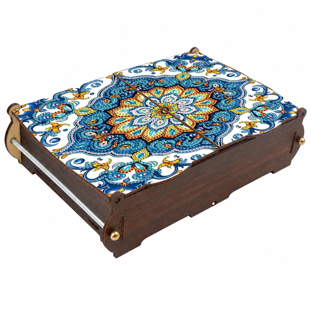 Organisateur de Bureau Multifonction en Bambou pour Accessoires