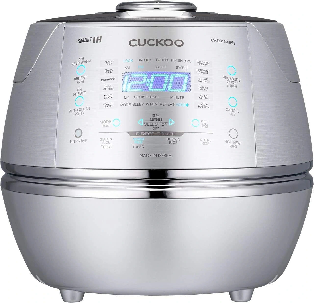 CUCKOO Cuiseur ¨¤ Riz IH 1,8L, 10 Tasses, Programmable avec S¨¦curit¨¦