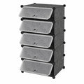Étagère à chaussures modulable et portable 6 couches