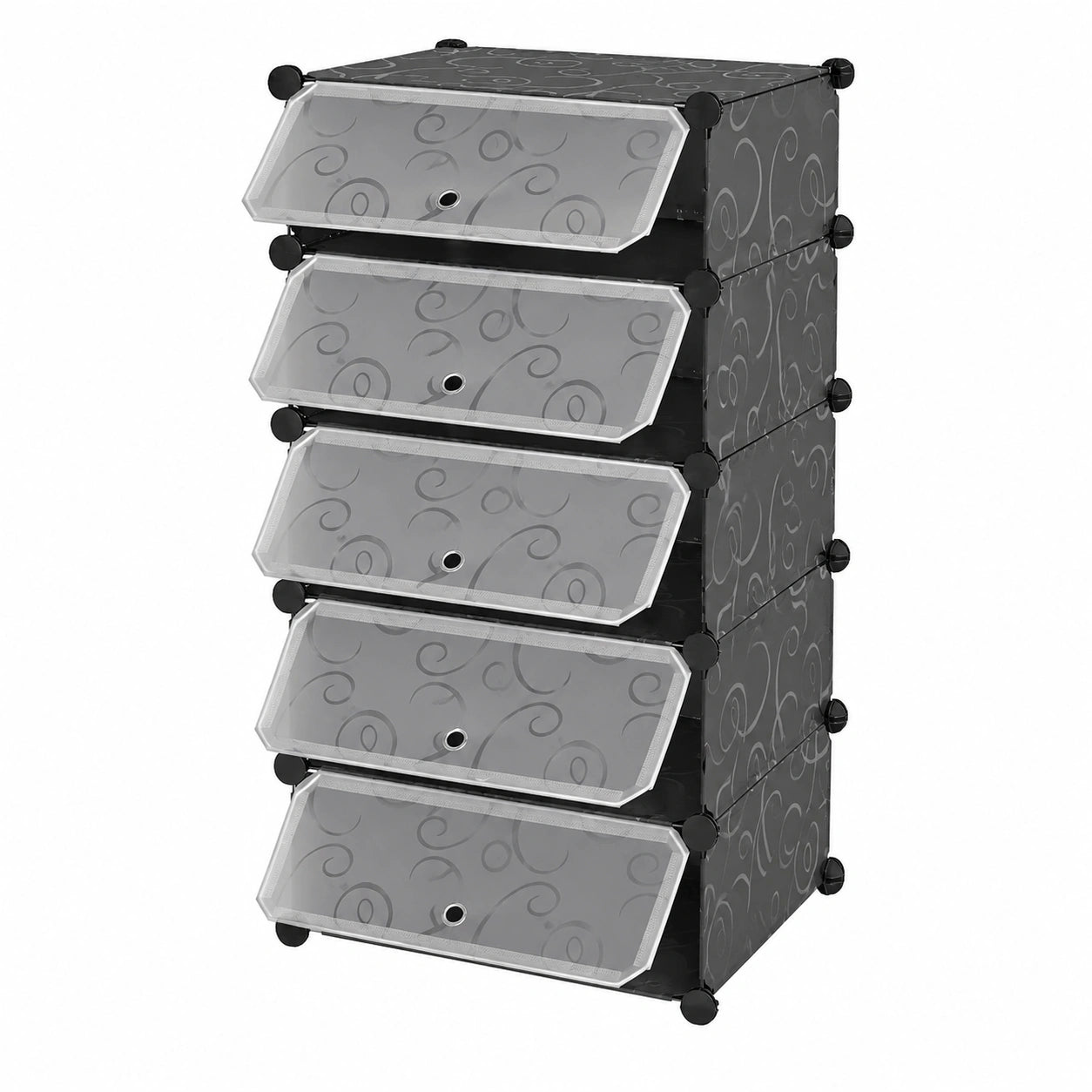 Étagère à chaussures modulable et portable 6 couches