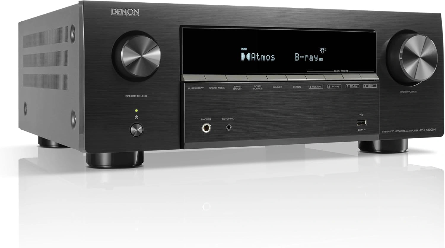 Amplificateur Home Cin¨¦ma Denon 9.4 Canaux avec Dolby Atmos et HDMI 8K - Noir