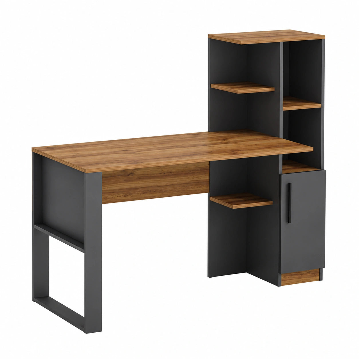 Bureau moderne avec étagères et rangement pour maison