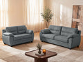 Ensemble de Canap¨¦s 3 + 2 Places en Tissu Anthracite - Confort et ¨¦l¨¦gance