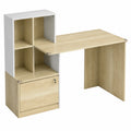 Bureau d'ordinateur avec rangement et tiroir verrouillable