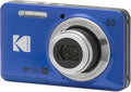 KODAK Pixpro FZ55 - Cam¨¦ra 16 MP, Zoom 5x, ¨¦cran LCD 2.7", Stabilisation Optique, Vid¨¦o HD 720p, Batterie Li-Ion, Bleu