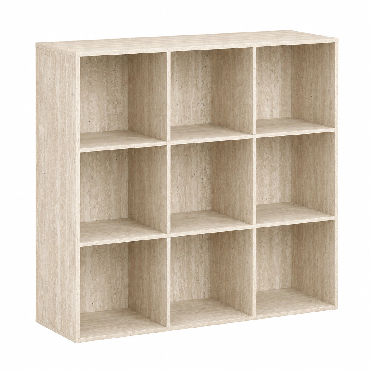 Rangement Modulable 9 Cases Effet Pierre pour Intérieur Moderne