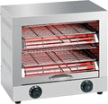 Grille-pain professionnel en inox ¨¤ 2 ¨¦tages pour h?tellerie, bars et restaurants
