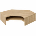 Support d'écran d'angle à 2 niveaux avec rangement pour bureau