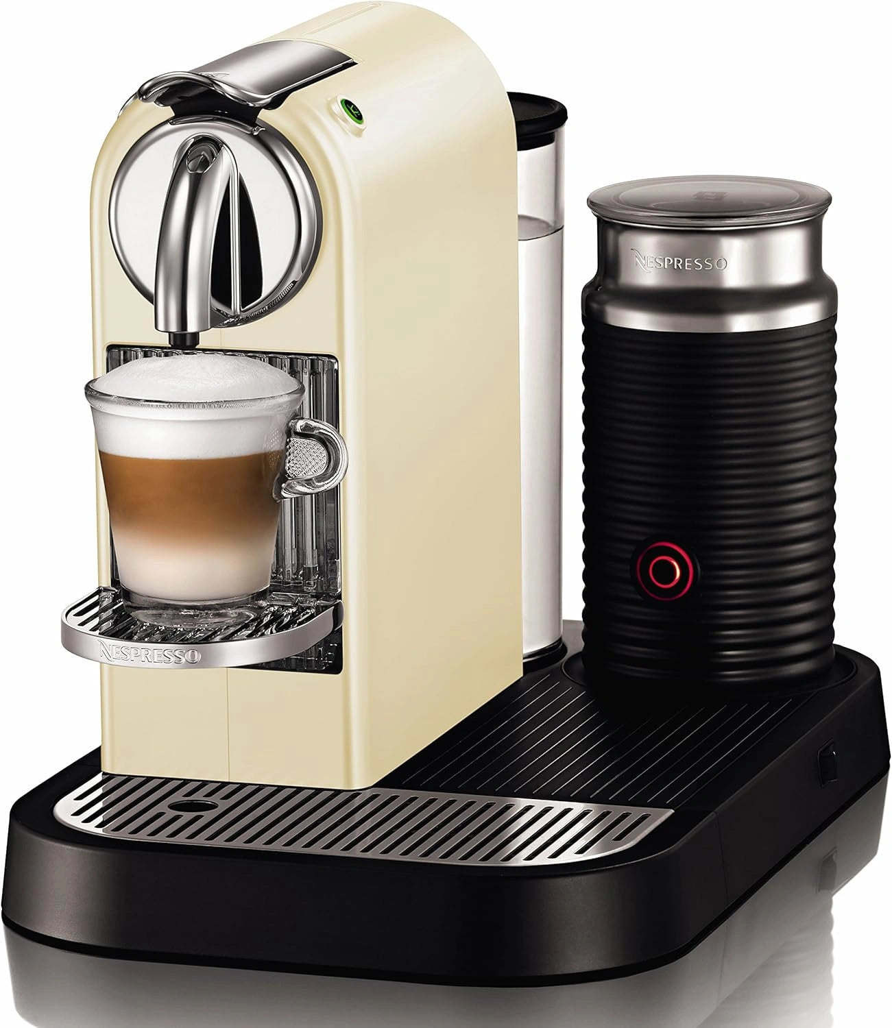 Machine ¨¤ caf¨¦ Nespresso Delonghi avec Aeroccino s¨¦par¨¦, 19 bars, blanc