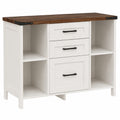 Armoire de Rangement avec Tiroirs et Compartiments Réglables, 88 x 35 x 66 cm, Blanc