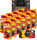Set de 10 Appareils Photo Jetables Kodak Funsaver 35 mm - 27 Poses avec Guide Photographique Clikoze